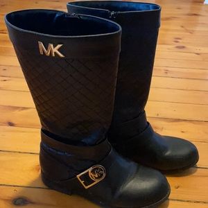Michael Kors Girls Leather Riding Boots